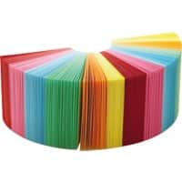 Folia kubusblok 90 x 90 mm regenboogkleuren 700 vellen