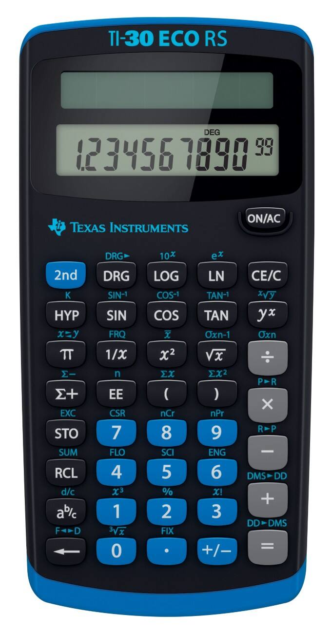 Texas Instruments Wetenschappelijke rekenmachine TI-30 ECO RS Zwart