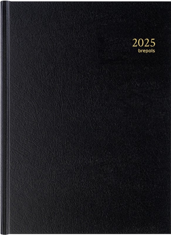 Brepols bremax agenda 2025 speciaal 1 dag per 2 pagina's duits, engels, frans, nederlands, italiaans, spaans zwart 0. 002. 1345. 01. 6. 0