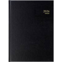 Brepols Bremax Agenda 2026 Speciaal 1 Dag per 2 pagina's Duits, Engels, Frans, Nederlands, Italiaans, Spaans Zwart 0,002,1345,01,6,0