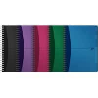 Oxford Office Urban Mix A5 Spiraalschrift Kleurenassortiment Polypropylene kaft Gelinieerd 90 Vellen