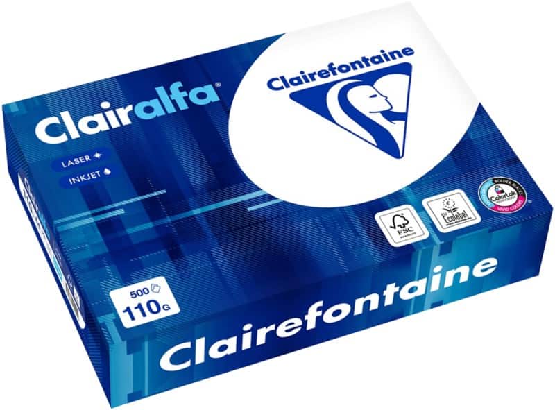 Clairefontaine Clairalfa A4 Kopieerpapier Wit 110 g/m² Glad 500 Vellen