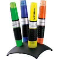 STABILO LUMINATOR Tekstmarker Kleurenassortiment Breed Beitelpunt 2 - 5 mm Niet navulbaar 4 Stuks