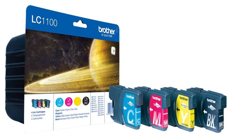 Brother LC1100 Origineel Inktcartridge Zwart, cyaan, magenta, geel Multipack 4 Stuks
