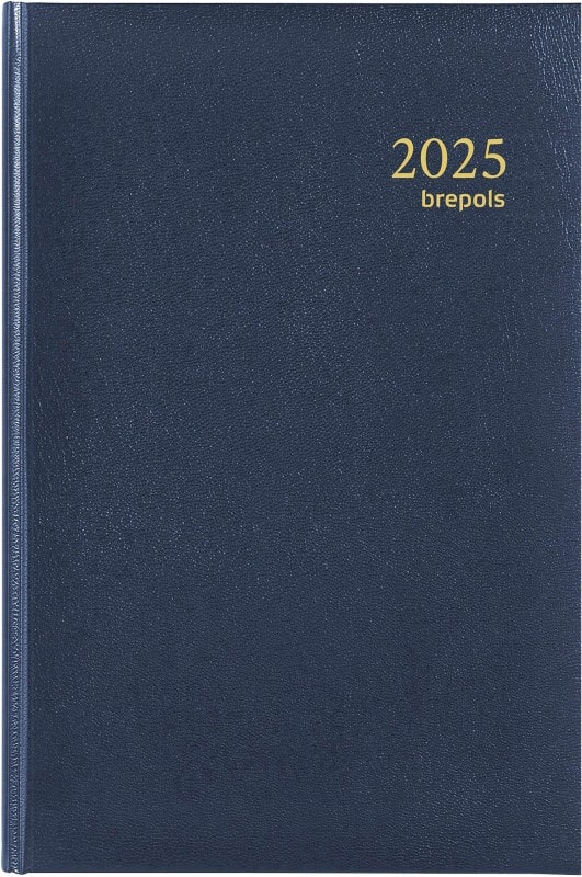 Brepols Saturnus Luxe Lima Agenda 2026 Speciaal 1 Dag per pagina Duits, Engels, Frans, Nederlands Blauw 0,216,1256,06,6,0