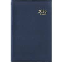 Brepols Saturnus Luxe Lima Agenda 2026 Speciaal 1 Dag per pagina Duits, Engels, Frans, Nederlands Blauw 0,216,1256,06,6,0