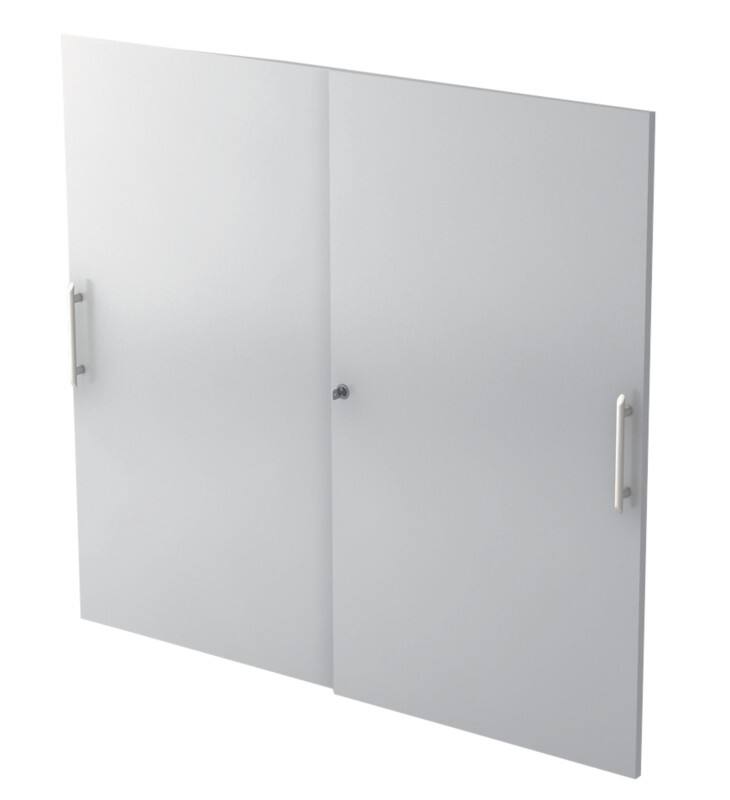 Hammerbacher Matrix Kastdeuren Lichtgrijs 1.200 x 1.100 mm 2 stuks