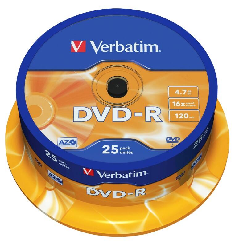 Verbatim DVD-R 4.7 GB 25 Stuks
