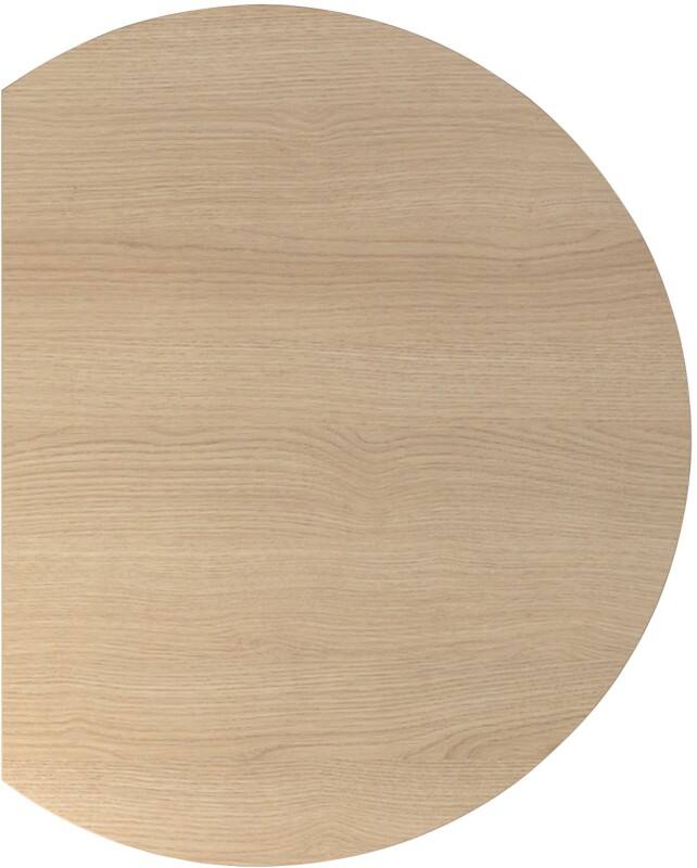 Hammerbacher Uitbreidings paneel bureau VLA80 Eiken, wit 800 mm