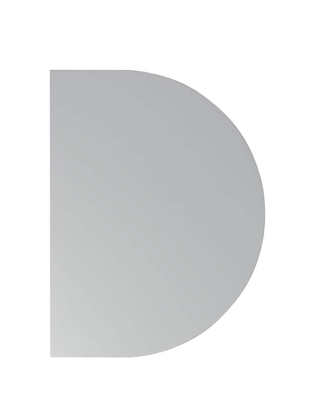 Hammerbacher Aanbouwblad BA60 Grijs 600 x 800 x 720 mm