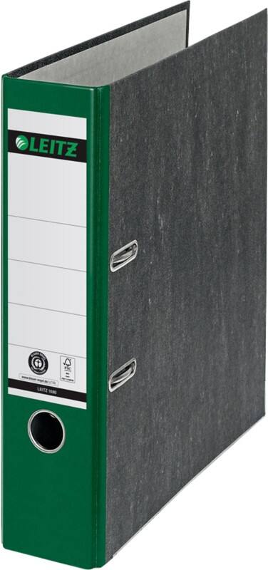 Leitz 180° Breed Ordner A4 82 mm Groen 2 Ringen 1080 Karton Wolkenmarmer Staand Gerecycled