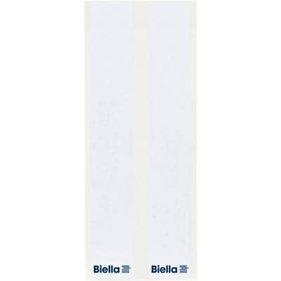Biella Ordnerrugetiketten Wit 2,4 x 14,3 cm 5 Vellen met 2 Etiketten
