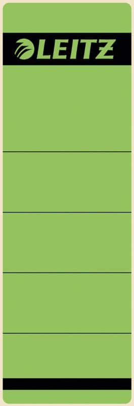 Leitz Ordnerrugetiketten A4 Groen 10 Stuks 6,15 x 19,1 cm