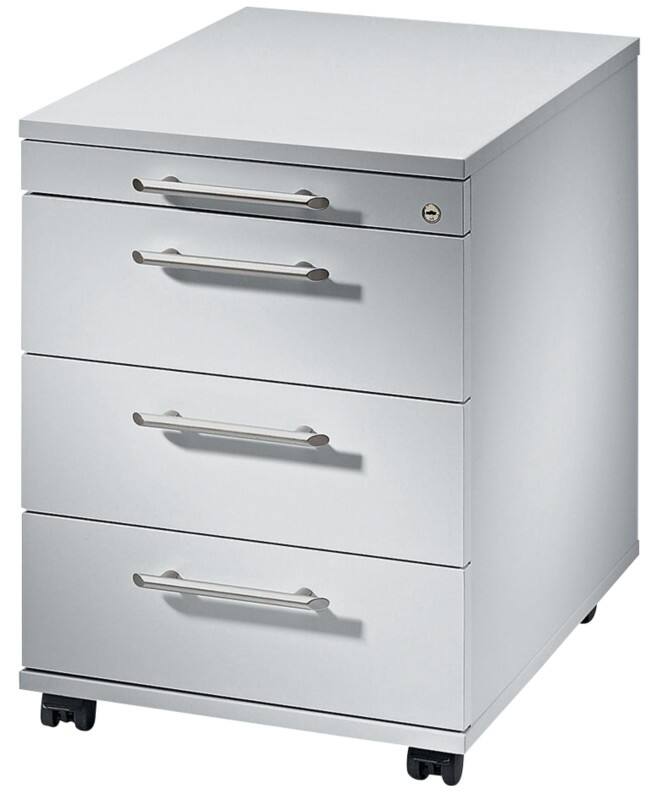 Hammerbacher Mobiel ladeblok AC30/5 Lichtgrijs 428 x 580 x 590 mm