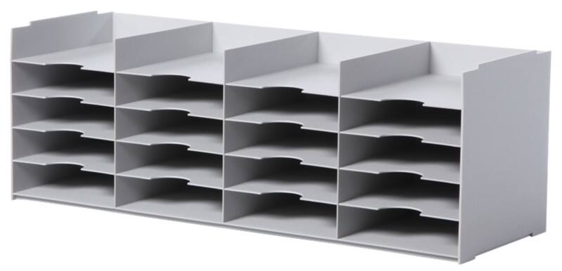 Paperflow Sorteersysteem Grijs 89,7 x 32,7 x 31,3 cm
