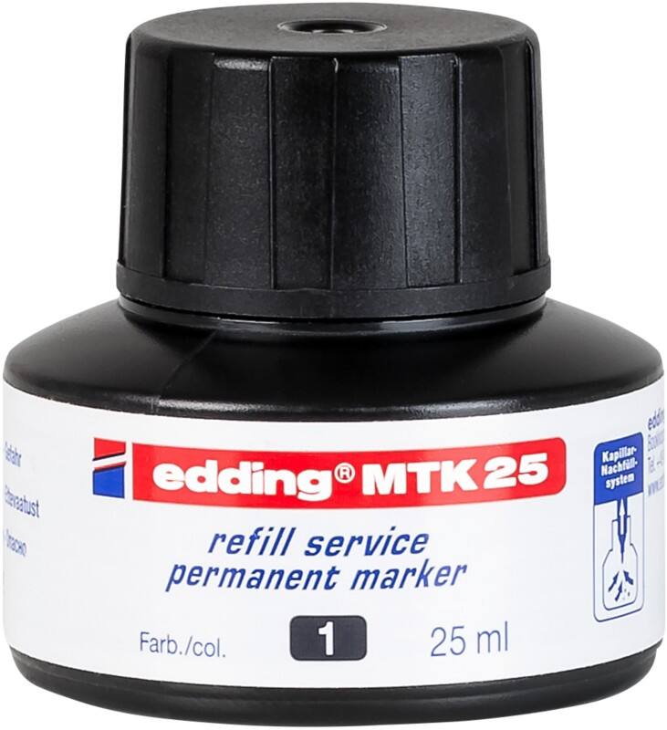 edding Inktnavulling Zwart MTK25 25 ml