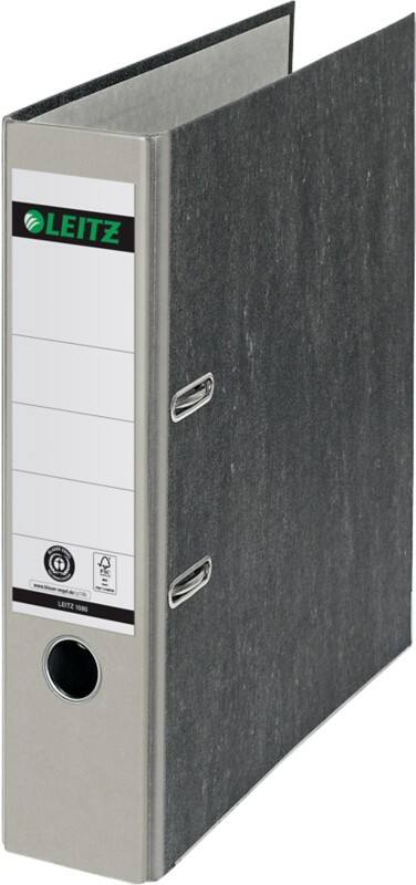 Leitz 180° Breed Ordner A4 82 mm Grijs 2 Ringen 1080 Wolkenmarmer Staand Gerecycled