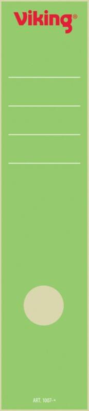 Viking Ordnerrugetiketten 75 mm lang Groen 10 Stuks