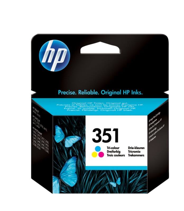 HP 351 Origineel Inktcartridge CB337EE Cyaan, magenta, geel