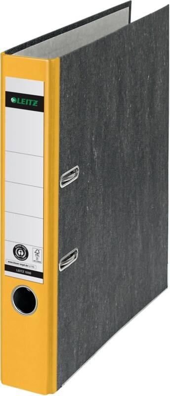 Leitz 180° Smal Ordner A4 52 mm Geel 2 Ringen 1050 Wolkenmarmer Staand Gerecycled
