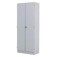 Hammerbacher Kast Gemelamineerde spaanplaat 4 Planken Afsluitbaar 800 x 420 x 2.004 mm Grijs