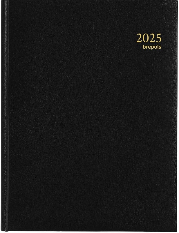 Brepols Timing Lima Agenda 2026 A5 1 Week per 2 pagina's Nederlands Zwart 0.137.1256.01.6.0