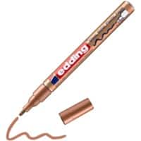 edding 751 Permanent Lakmarker Koper Fijn Ronde punt 1 - 2 mm  Waterbestendig