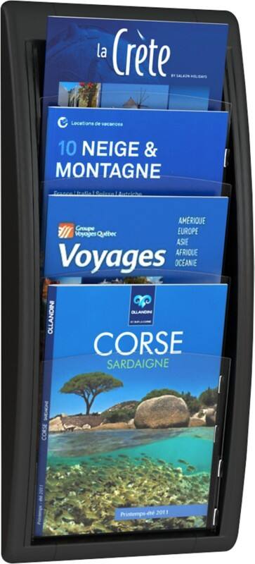 Paperflow A4 Folderhouder Wandmontage Zwart 4061,01 29 x 9,5 x 65,7 cm