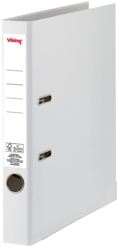 Viking Smal Ordner A4 50 mm Wit 2 Ringen Kunststof Mat Staand