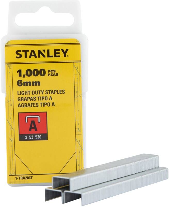 Stanley Nietjes 26/6 1-TRA204T Metaal Zilver 1000 Nietjes