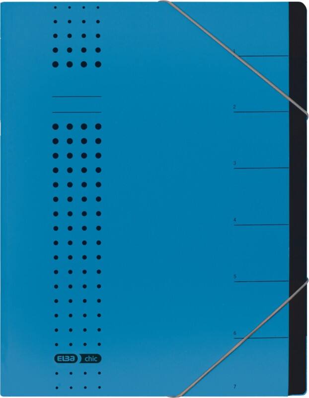 ELBA Sorteermap Chic A4 Blauw Karton 25 x 1,2 x 31,5 cm