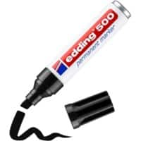 edding 500 Permanent marker Breed Beitelpunt 7 mm Zwart Navulbaar