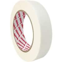 Viking Afplaktape Wit 25 mm (B) x 50 m (L) Crêpepapier Laag geluidsniveau