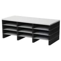 Paperflow Sorteerstation basiseenheid Aluminium Grijs, zwart 75 x 32,8 x 23,2 cm