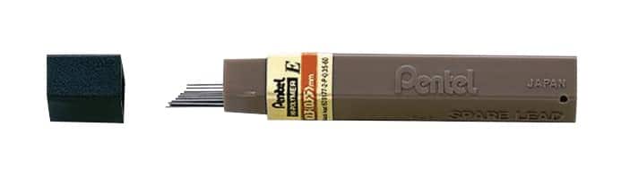 Pentel Super Hi-Polymer Lead 300 0.3 mm HB 12 pieces Navullingen voor vulpotloden Zwart 12 Stuks