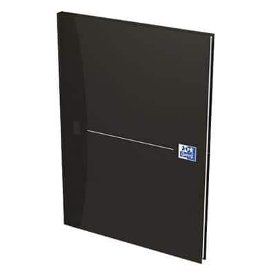 OXFORD Office Essentials A4 Gebonden Notitieboek Zwart Kartonnen kaft Geruit 96 vellen
