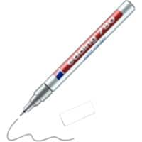 edding 780 Permanent Lakmarker Zilver Extra Fijn Naaldpunt 0,8 - 1 mm  Waterbestendig