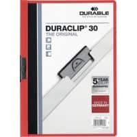 DURABLE Duraclip Klemmap 30 Vellen A4 Rood