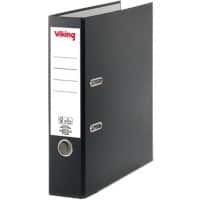 Viking Breed Ordner A4 75 mm Zwart 2 Ringen Karton, PP (Polypropeen) Mat Staand