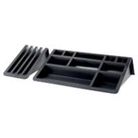 helit 62537 Bureau organizer Zwart Kunststof 40,5 x 19,6 x 7,5 cm