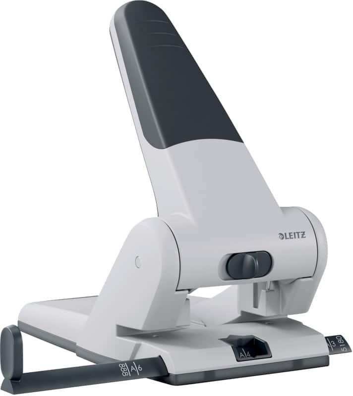 Leitz 2 gaten stevige perforator 5180 metaal Powersave 65 vellen wit
