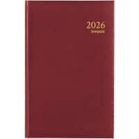 Brepols Saturnus kort Lima Agenda 2026 Speciaal 1 Dag per pagina Duits, Engels, Frans, Nederlands Bordeauxrood 0,216,1256,04,6,0