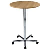 Hammerbacher Hoogteverstelbaar Statafel Beuken Voetstuk 800 (B) x 1.140 (H) mm ABS (Acrylonitril-butadieen-styreen), Spaanplaat