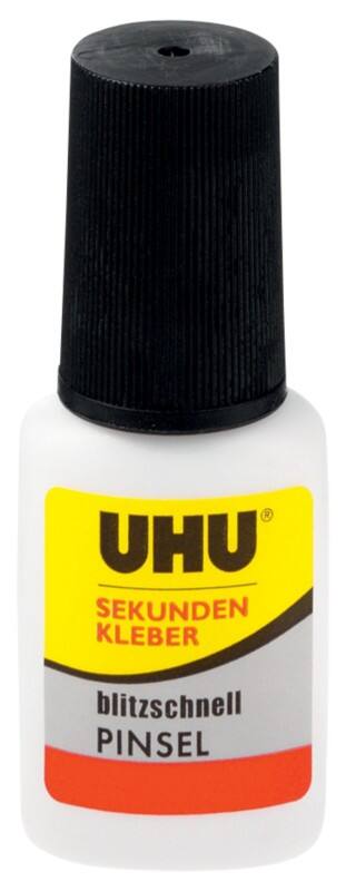 UHU Secondelijm Permanent blitzschnell pinsel Vloeibaar Transparant 45545 5 g