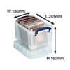 Really Useful Box Archiefboxen 3 L Transparant Plastic 24,5 x 18 x 16 cm