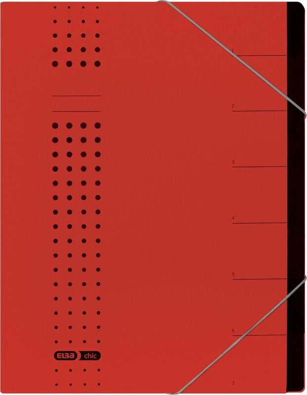 ELBA Sorteermap Chic A4 Rood Karton 25 x 1,2 x 31,5 cm