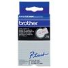 BROTHER Etiketteertapecassette P-Touch TC-102 Rood print op transparant