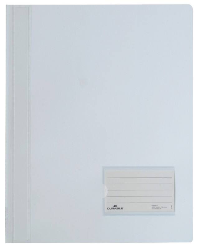 DURABLE Snelhechters Duralux A4 Wit PVC Transparante voorpagina 28 x 33,2 cm