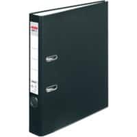 herlitz maX.file protect Smal Ordner A4 50 mm Zwart 2 Ringen 5450804 Karton, PP (Polypropeen) Reliëf Staand