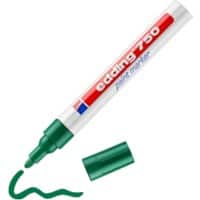 edding 750 Permanent Lakmarker Groen Medium Ronde punt 2 - 4 mm  Waterbestendig